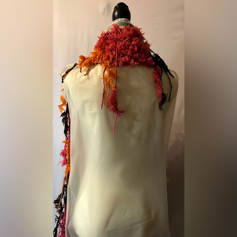 Color Block String Scarf. - image 5